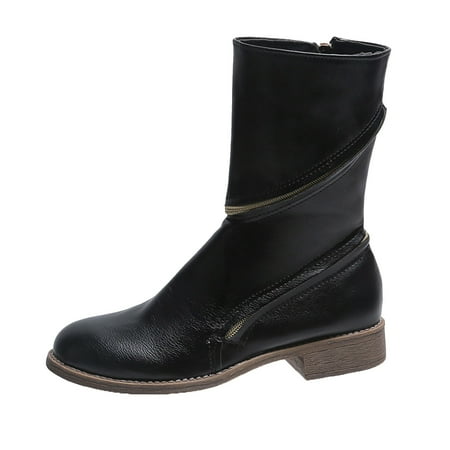 asdoklhq Womens Waterproof Work Boots Women Shoes Winter Warm Mid Heel Casual Retro Solid Color Pointed Zip Knight Boots
asdoklhq Womens Waterproof Work Boots Women Shoes Winter Warm Mid Heel Casual Retro Solid Color Pointed Zip Knight Boots