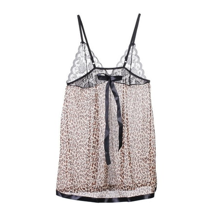 Women 2PCS Sexy Lingerie Suit Leopard Printed Sling Floral Lace Deep V-Neck Lingerie Dress Low Cut Sexy Mini G-String Set
Women 2PCS Sexy Lingerie Suit Leopard Printed Sling Floral Lace Deep V-Neck Lingerie Dress Low Cut Sexy Mini G-String Set