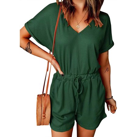 Women s 2023 Summer Jumpsuit Casual Short Sleeve Wrap V Neck Belted Wide Leg Pants Rompers
Women s 2023 Summer Jumpsuit Casual Short Sleeve Wrap V Neck Belted Wide Leg Pants Rompers