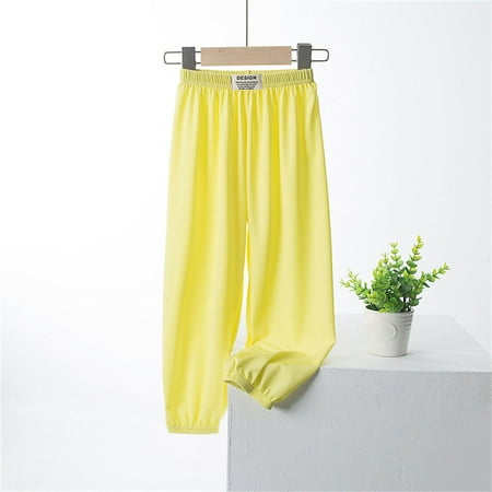 WHLBF Toddler Kids Baby Girls Fashion Cute Sweet Ice Silk Wide Leg Pants Trousers Leggings Yellow 9-10Years
WHLBF Toddler Kids Baby Girls Fashion Cute Sweet Ice Silk Wide Leg Pants Trousers Leggings Yellow 9-10Years
