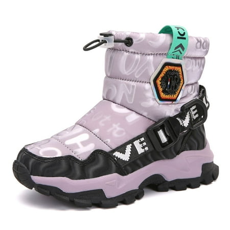 Winter kids snow boots Boys girls Outdoors Non-slip catch waterproof warm Cold proof shoes (Kids/Big Kids)
Winter kids snow boots Boys girls Outdoors Non-slip catch waterproof warm Cold proof shoes (Kids/Big Kids)