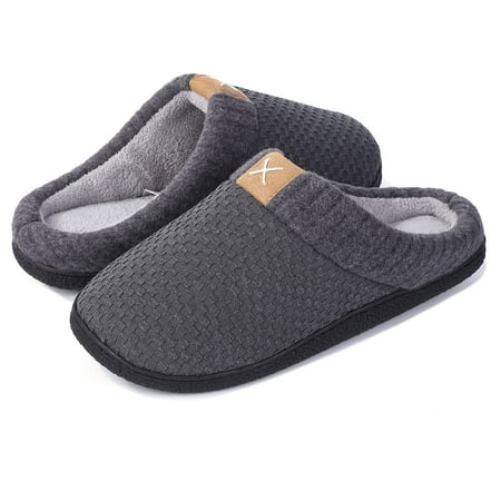 Mens Cozy Memory Foam House Slippers Fuzzy Fleece Lining Slip On Breathable Scuff Bedroom Slides for Indoor Outdoor Black 7-8
Mens Cozy Memory Foam House Slippers Fuzzy Fleece Lining Slip On Breathable Scuff Bedroom Slides for Indoor Outdoor Black 7-8