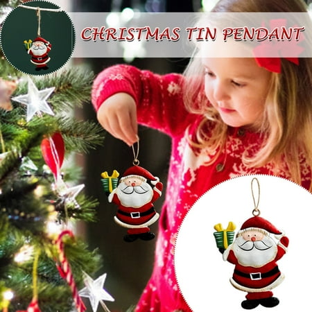 TALKVE Simple lightweight and wear resistant Santa Claus Snowman Elk Iron Pendant Hand-painted Decoration American Retro Christmas Tree Decoration
TALKVE Simple lightweight and wear resistant Santa Claus Snowman Elk Iron Pendant Hand-painted Decoration American Retro Christmas Tree Decoration