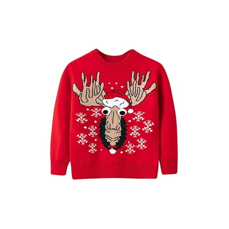 DENGDENG Children s Bays Girl Boy Crewneck Sweater Long Sleeve Christmas Sweatshirt Knitting Clothes 2-7Y
DENGDENG Children s Bays Girl Boy Crewneck Sweater Long Sleeve Christmas Sweatshirt Knitting Clothes 2-7Y