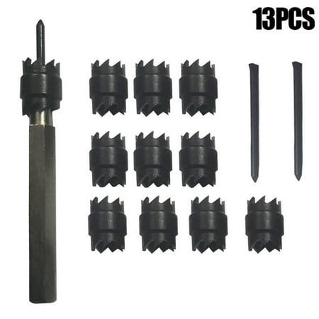 13Pcs 3/8 Double Sided High Speed Rotary Spot Weld Cutter Drill Bit Tool