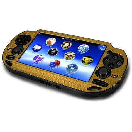 Metallic Faceplate Plastic Case for PS Vita (Gold)