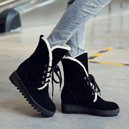 WQJNWEQ Women s Warm Snow Boots Bandage Solid Color Shoes Casual Ankle Boots Anti-Slip Winter
WQJNWEQ Women s Warm Snow Boots Bandage Solid Color Shoes Casual Ankle Boots Anti-Slip Winter