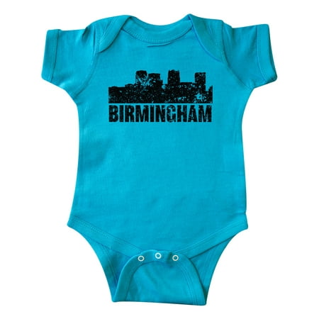 Inktastic Birmingham Skyline Grunge Gift Baby Boy or Baby Girl Bodysuit