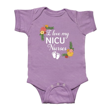 Inktastic I Love My NICU Nurses with Baby Footprints and Flowers Gift Baby Boy or Baby Girl Bodysuit
Inktastic I Love My NICU Nurses with Baby Footprints and Flowers Gift Baby Boy or Baby Girl Bodysuit