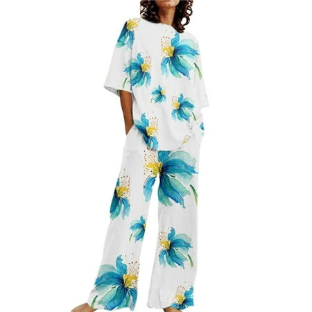 Wenini Summer Savings Clearance Sets Women s Tie Dye Printed Pajama Sets Sleepwear Round-Neck Short Sleeve Top with Capris Pants Lounge Sets with Pocket # Holiday Deals 2023 Green M
Wenini Summer Savings Clearance Sets Women s Tie Dye Printed Pajama Sets Sleepwear Round-Neck Short Sleeve Top with Capris Pants Lounge Sets with Pocket # Holiday Deals 2023 Green M