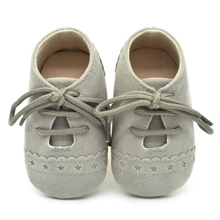 Oalirro Newborn Shoes Baby Prewalker Sports Sneakers Suede Leather Moccasins Footwear