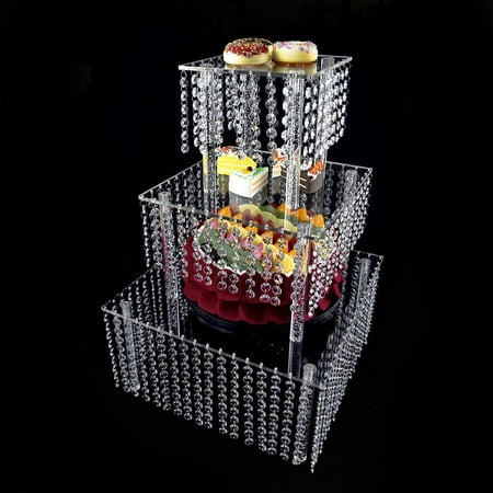 OUKANING 3 Tier Crystal Clear Cake Stand Dessert Platter Display Rack Wedding Party Decor
OUKANING 3 Tier Crystal Clear Cake Stand Dessert Platter Display Rack Wedding Party Decor