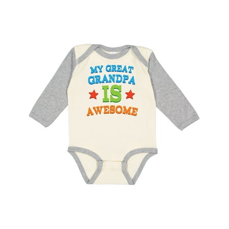 Inktastic My Great Grandpa is Awesome Grandkid Gift Gift Baby Boy or Baby Girl Long Sleeve Bodysuit
Inktastic My Great Grandpa is Awesome Grandkid Gift Gift Baby Boy or Baby Girl Long Sleeve Bodysuit