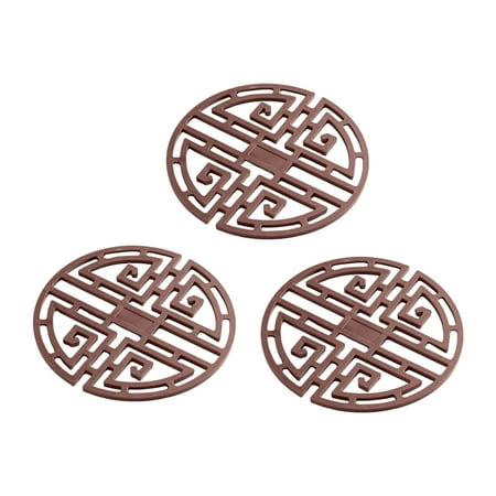 Wanwan 3Pcs/Set Drink Coaster Hollowed-out Heat Insulation Silicone Classical Chinese Style Table Placemat for Kitchen
Wanwan 3Pcs/Set Drink Coaster Hollowed-out Heat Insulation Silicone Classical Chinese Style Table Placemat for Kitchen