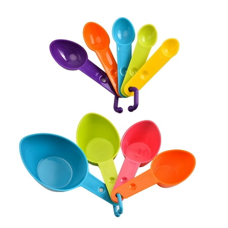 9pcs/Set Colorful Plastic Flour Measuring Spoons Nesting Measure Cups Kit Kitchen Baking Tool for Liquid Spice Powder (Large+Small)
9pcs/Set Colorful Plastic Flour Measuring Spoons Nesting Measure Cups Kit Kitchen Baking Tool for Liquid Spice Powder (Large+Small)