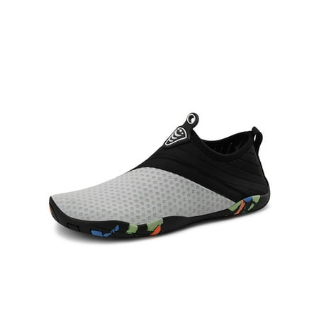 SIMANLAN Womens Mens Water Shoes Barefoot Aqua Socks Quick Dry Beach Shoe Summer Lightweight Flats Yoga Slip On Light Gray Style A 10.5
SIMANLAN Womens Mens Water Shoes Barefoot Aqua Socks Quick Dry Beach Shoe Summer Lightweight Flats Yoga Slip On Light Gray Style A 10.5