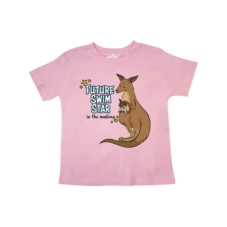 Inktastic Future Swim Star In The Making Kangaroo Gift Toddler Boy or Toddler Girl T-Shirt