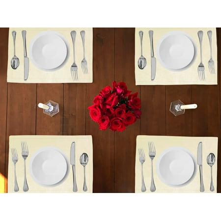 Faux Burlap Dinner Table Placemats Holiday Home Decoration 13 x 19 (Pack of 4)
Faux Burlap Dinner Table Placemats Holiday Home Decoration 13 x 19 (Pack of 4)