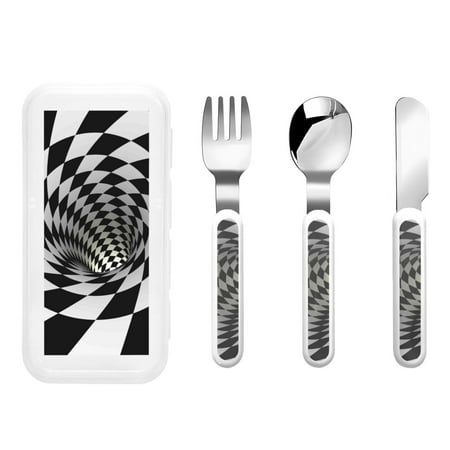 Daiia 3D Vortex Illusion for Stainless Steel Kids Silverware Set - Children’s Utensil Set - Children s Knife Fork And Spoon Set - Metal Kids Cutlery Set
Daiia 3D Vortex Illusion for Stainless Steel Kids Silverware Set - Children’s Utensil Set - Children s Knife Fork And Spoon Set - Metal Kids Cutlery Set