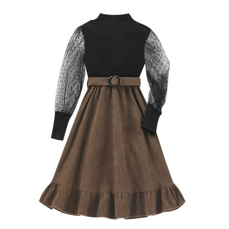 Kids Toddler Child Girls Long Tulle Sleeve Patchwork Ribbed Princess Dress With Belt Outfits Set 2PCS
Kids Toddler Child Girls Long Tulle Sleeve Patchwork Ribbed Princess Dress With Belt Outfits Set 2PCS