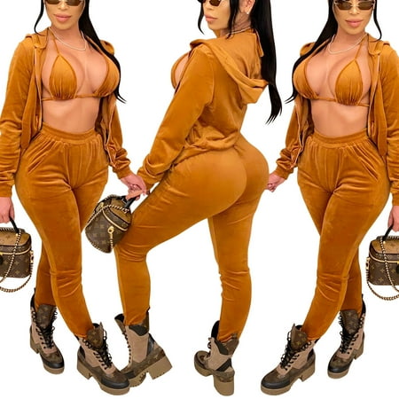 Womens Casual Fashion Solid Color Lace-Up Bra Long Sleeve Zipper Coat High Waist Trousers
Womens Casual Fashion Solid Color Lace-Up Bra Long Sleeve Zipper Coat High Waist Trousers