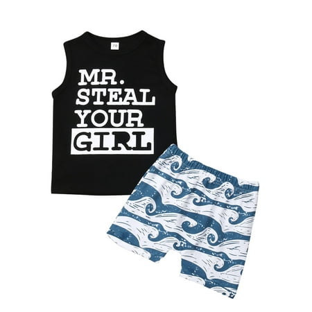 Gwiyeopda Toddler Kids Baby Boys Letter Sleeveless Vest Tops+Shorts Summer Outfits Clothes 0-3 Years
Gwiyeopda Toddler Kids Baby Boys Letter Sleeveless Vest Tops+Shorts Summer Outfits Clothes 0-3 Years