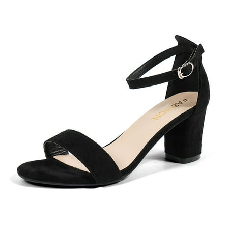 Women‘s Chunky High Heel Ankle Strap Sandals Solid Color Open Toe Buckle Strap Shoes Comfortable Non-slip Pumps
Women‘s Chunky High Heel Ankle Strap Sandals Solid Color Open Toe Buckle Strap Shoes Comfortable Non-slip Pumps