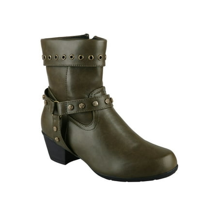Avamo Women Block Heels Bootie Casual Ankle Booties Comfort Winter Boots Walking Boot Work Retro Side Zip Army Green 8.5
Avamo Women Block Heels Bootie Casual Ankle Booties Comfort Winter Boots Walking Boot Work Retro Side Zip Army Green 8.5