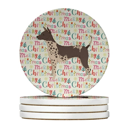 American Hairless Terrier Merry Christmas Large Sandstone Coasters Pack of 4 4 in x 4 in
American Hairless Terrier Merry Christmas Large Sandstone Coasters Pack of 4 4 in x 4 in