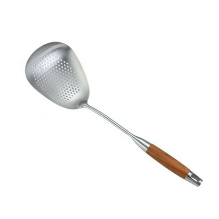 SUKIY Large Strainer Skimmer Ladle Slotted Spoon Stainless Steel Wooden Handle Fryer
SUKIY Large Strainer Skimmer Ladle Slotted Spoon Stainless Steel Wooden Handle Fryer