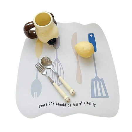 Kiskick Cartoon Table Mat Non-slip Table Mat Table Mat Cartoon Pattern Highly Absorbent Slip-resistant Heat Insulation Placemat Kitchen Countertop Drain Pad
Kiskick Cartoon Table Mat Non-slip Table Mat Table Mat Cartoon Pattern Highly Absorbent Slip-resistant Heat Insulation Placemat Kitchen Countertop Drain Pad