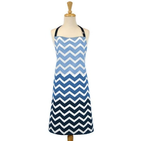 Nautical Blue Chevron Chef Apron