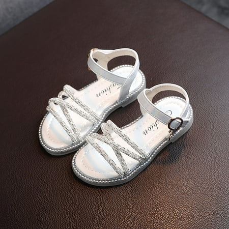 Flash Pick of the day Children Girls Sandals Princess Open-toed Soft Bottom Roman Performance Shoes White Sandals For Kids Size 10 M
Flash Pick of the day Children Girls Sandals Princess Open-toed Soft Bottom Roman Performance Shoes White Sandals For Kids Size 10 M