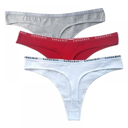 3-Pack Women T-back Elastic Waistband Thong Low-Rise Solid G-string Panty Ladies Underpants
3-Pack Women T-back Elastic Waistband Thong Low-Rise Solid G-string Panty Ladies Underpants