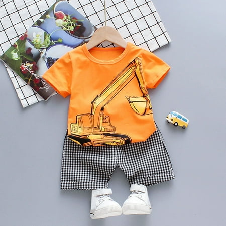 Herrnalise Toddler Kids Baby Boys Cartoon Print Tops +Plaid Shorts Outfit Set Clothes
Herrnalise Toddler Kids Baby Boys Cartoon Print Tops +Plaid Shorts Outfit Set Clothes