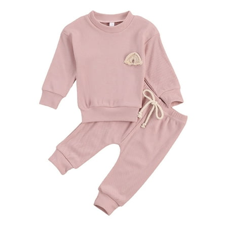 IZhansean Toddler Baby Girl Boy Clothes Solid Sweatshirt Top Drawstring Pants 2Pcs Outfit Pink 18-24 Months
IZhansean Toddler Baby Girl Boy Clothes Solid Sweatshirt Top Drawstring Pants 2Pcs Outfit Pink 18-24 Months