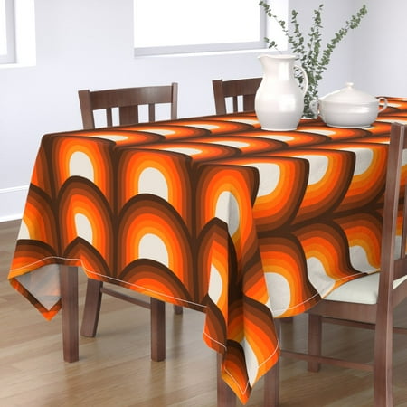 Cotton Sateen Tablecloth 90 Square - Golden Orange Brown Retro Mid Century Modern Pop Art 1960S Abstract 1970S Style Print Custom Table Linens by Spoonflower
Cotton Sateen Tablecloth 90 Square - Golden Orange Brown Retro Mid Century Modern Pop Art 1960S Abstract 1970S Style Print Custom Table Linens by Spoonflower