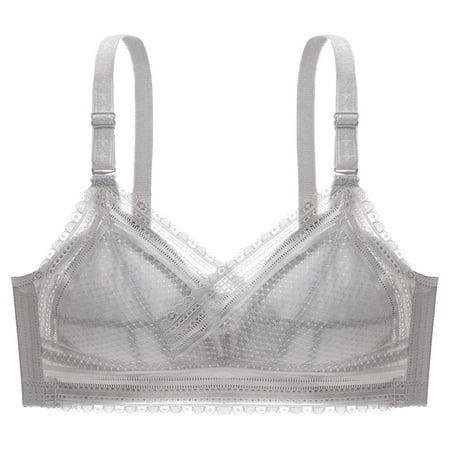 Hesxuno Womens Plus Size Lace Bra No Steel Ring Push Up Underwear Vest-Style Sleep Bra
Hesxuno Womens Plus Size Lace Bra No Steel Ring Push Up Underwear Vest-Style Sleep Bra