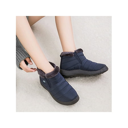 Wazshop Women s Fashion Winter Ankle Snow Boots Slip On Outdoor Warm Shoes Size 4.5-9.5 
Wazshop Women s Fashion Winter Ankle Snow Boots Slip On Outdoor Warm Shoes Size 4.5-9.5