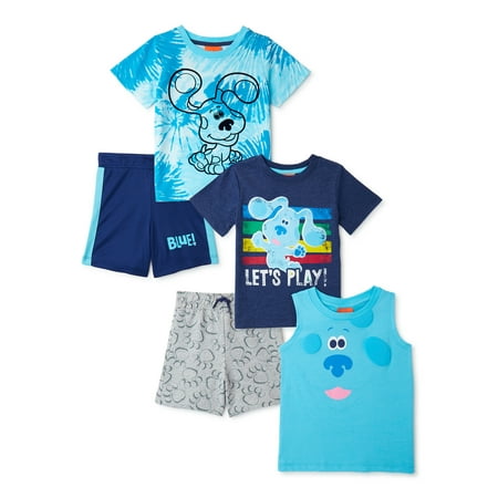 Blue s Clues Baby and Toddler Boys’ T-Shirts Tank Top and Shorts Mix and Match Outfit Set 5-Piece Sizes 12M-5T
Blue s Clues Baby and Toddler Boys’ T-Shirts Tank Top and Shorts Mix and Match Outfit Set 5-Piece Sizes 12M-5T
