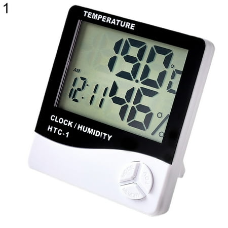 Kinzd 1 Pcs Digital Thermometer Large Screen Easy to Use Plastic Temperature Humidity Monitor Home Decor
Kinzd 1 Pcs Digital Thermometer Large Screen Easy to Use Plastic Temperature Humidity Monitor Home Decor