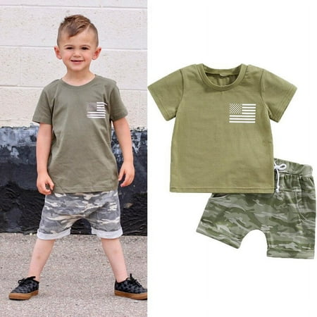 Toddler Baby Boy 4th of July Clothes Summer Outfits Short Sleeve Flag Print T Shirt Camouflage Drawstring Shorts Set
Toddler Baby Boy 4th of July Clothes Summer Outfits Short Sleeve Flag Print T Shirt Camouflage Drawstring Shorts Set