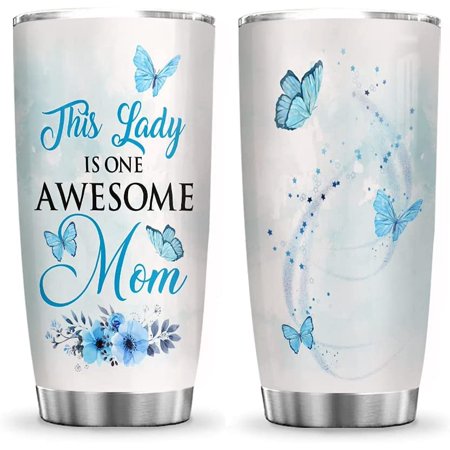 20oz Birthday Gifts for Women Mom Friend Gifts for Women Birthday Unique Inspirational Gifts Blue Butterfly Awesome Mom Tumbler Cup with Lid Double Wall Vacuum Insulated Travel Coffee Mug
20oz Birthday Gifts for Women Mom Friend Gifts for Women Birthday Unique Inspirational Gifts Blue Butterfly Awesome Mom Tumbler Cup with Lid Double Wall Vacuum Insulated Travel Coffee Mug