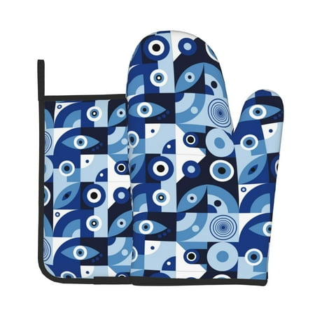 Bingfone Evil Eye Print Oven Mitts Pot Holders Set 2 PCS for Kitchen for Cooking Grilling Baking BBQ Pot Holders Cook Essentials
Bingfone Evil Eye Print Oven Mitts Pot Holders Set 2 PCS for Kitchen for Cooking Grilling Baking BBQ Pot Holders Cook Essentials