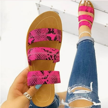 〖Yilirongyumm〗 Hot Pink 39 Slippers For Women Slippers Ladies Roman Snake Pattern Beach Sandals Large Size Flat Slippers
〖Yilirongyumm〗 Hot Pink 39 Slippers For Women Slippers Ladies Roman Snake Pattern Beach Sandals Large Size Flat Slippers