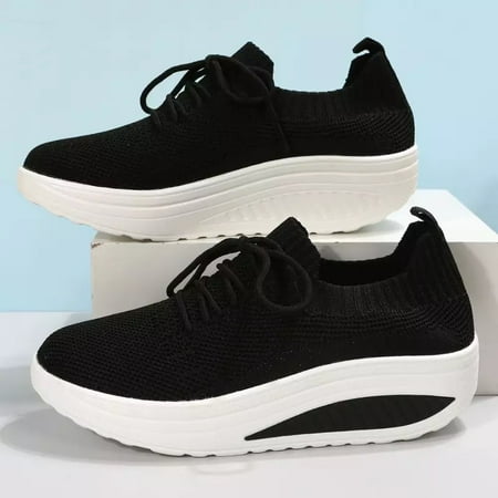 Women‘s Leisure Knit Sneakers Breathable Lace Up Thick Bottom Low Top Casual Shoes Women‘s Footwear
Women‘s Leisure Knit Sneakers Breathable Lace Up Thick Bottom Low Top Casual Shoes Women‘s Footwear