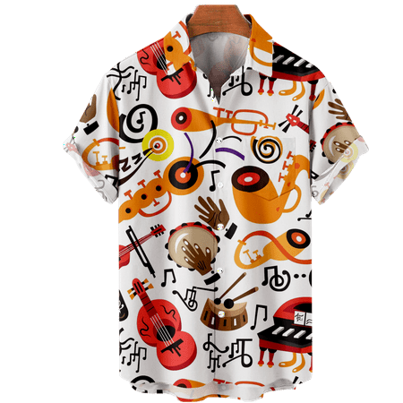 MLFU Men s and Big Men s Musical Collared Button Down Tops Shirt Regular Slim-Fit Bowling Shirts Plus Size Men
MLFU Men s and Big Men s Musical Collared Button Down Tops Shirt Regular Slim-Fit Bowling Shirts Plus Size Men