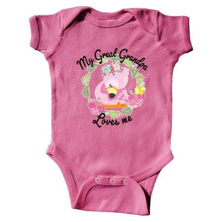 Inktastic Baby Flamingo My Great Grandpa Loves Me with Flower Wreath Gift Baby Boy or Baby Girl Bodysuit
Inktastic Baby Flamingo My Great Grandpa Loves Me with Flower Wreath Gift Baby Boy or Baby Girl Bodysuit