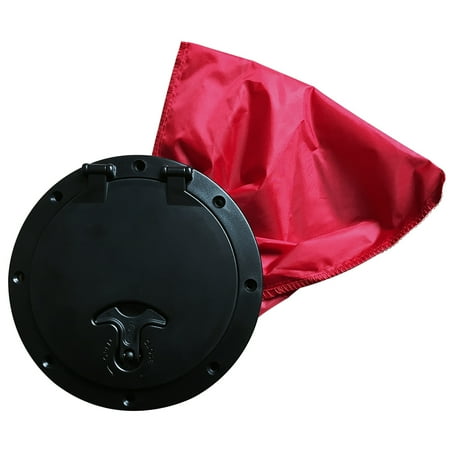 6 Inch Hatch Cover With Red Bag Boat Kayak Screws ABS Deck Plate Durable Marine
