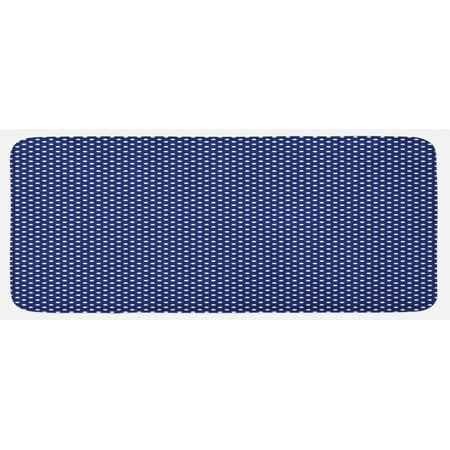 Navy Blue Kitchen Mat Old Fashioned Polka Dots Pattern in Marine Colors Retro Nautical Inspiration Plush Decorative Kitchen Mat with Non Slip Backing 47 X 19 Navy Blue White by Ambesonne
Navy Blue Kitchen Mat Old Fashioned Polka Dots Pattern in Marine Colors Retro Nautical Inspiration Plush Decorative Kitchen Mat with Non Slip Backing 47 X 19 Navy Blue White by Ambesonne